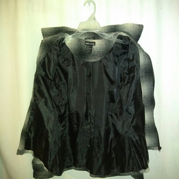 Wet Seal Plaid Toggle Button Coat sz XS - Picture 3 of 4